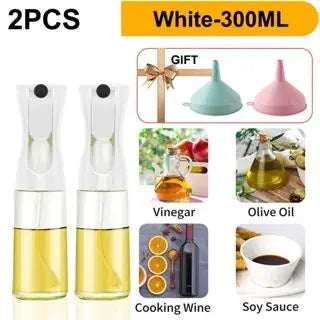 Vaporisateur d'huile 200/300/500 ml pour cuisine, ménage, comestible, huile d'olive, réservoir d'huile atomisée, vaporisateur pour friteuse à air