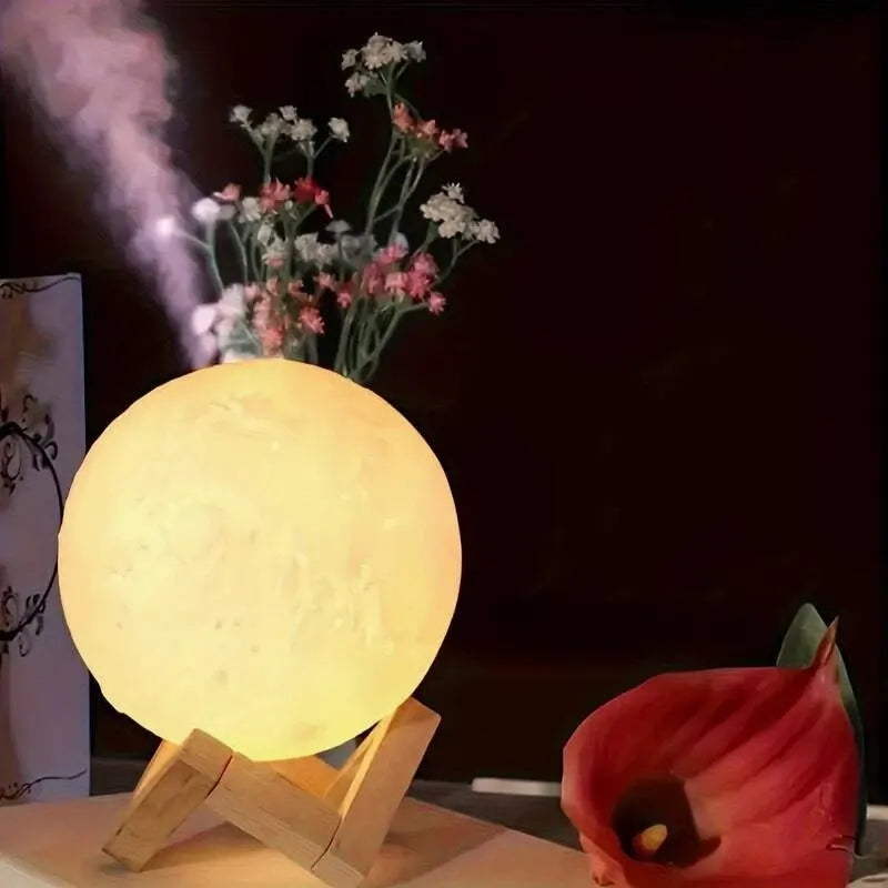 Lampe planète lune galaxie 8 cm à monter soi-même, veilleuse artistique, peinture graffiti, cadeau d'anniversaire, décoration de chambre à coucher, salon (avec support)