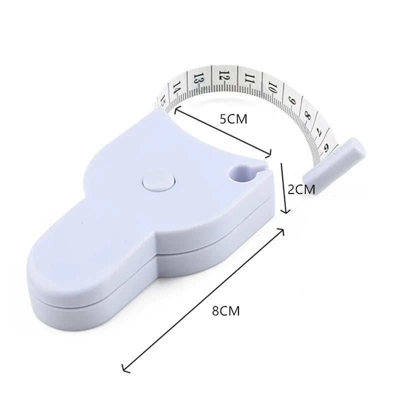 Règle de mesure auto-serrante pour le corps 150 cm/60 pouces pour couture, tailleur, couture, mesure, mètre, film pour taille, poitrine, jambes