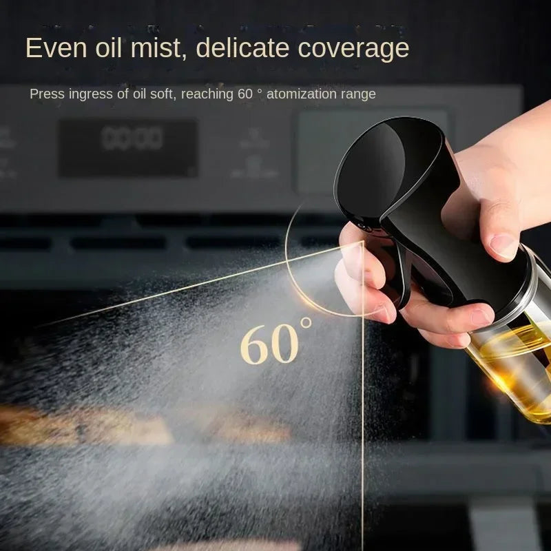 Vaporisateur d'huile 200/300/500 ml pour cuisine, ménage, comestible, huile d'olive, réservoir d'huile atomisée, vaporisateur pour friteuse à air