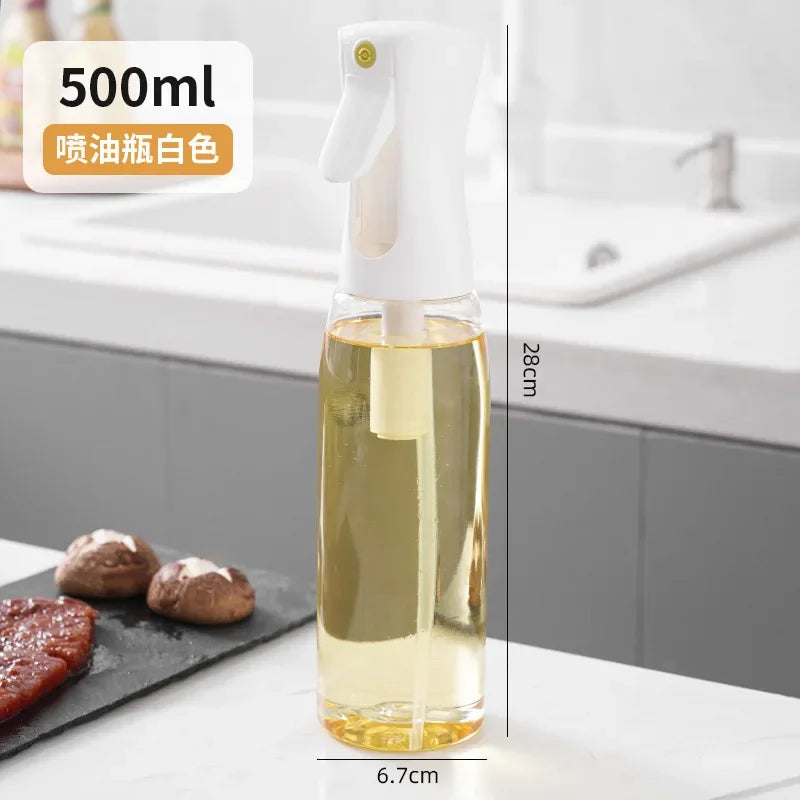 Vaporisateur d'huile 200/300/500 ml pour cuisine, ménage, comestible, huile d'olive, réservoir d'huile atomisée, vaporisateur pour friteuse à air