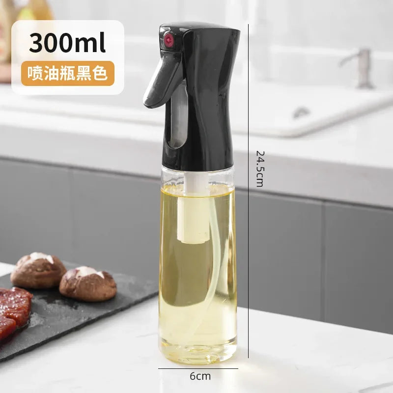 Vaporisateur d'huile 200/300/500 ml pour cuisine, ménage, comestible, huile d'olive, réservoir d'huile atomisée, vaporisateur pour friteuse à air