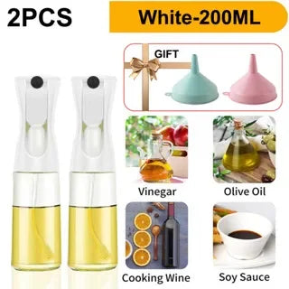 Vaporisateur d'huile 200/300/500 ml pour cuisine, ménage, comestible, huile d'olive, réservoir d'huile atomisée, vaporisateur pour friteuse à air