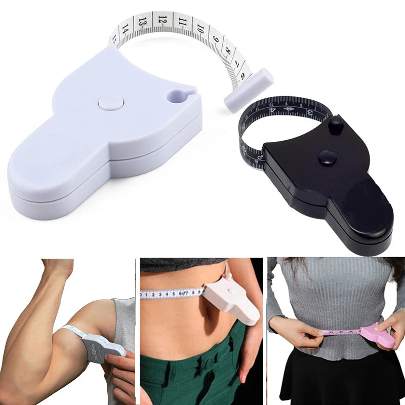 Règle de mesure auto-serrante pour le corps 150 cm/60 pouces pour couture, tailleur, couture, mesure, mètre, film pour taille, poitrine, jambes