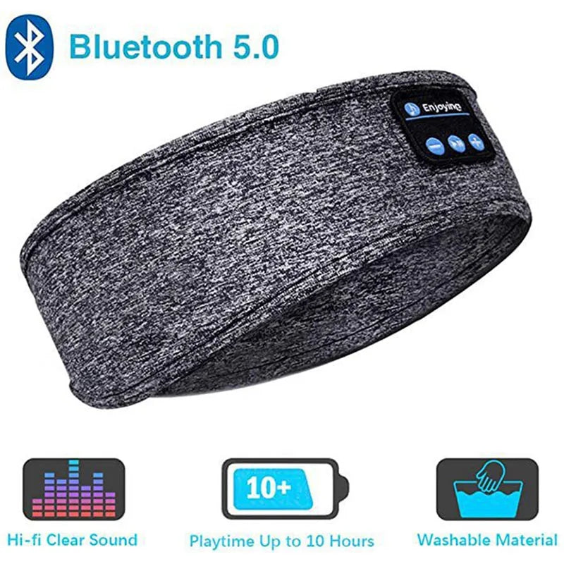 Écouteurs Bluetooth Fone, bandeau de sport, casque sans fil élastique, masque pour les yeux, casque Bluetooth sans fil, bandeau