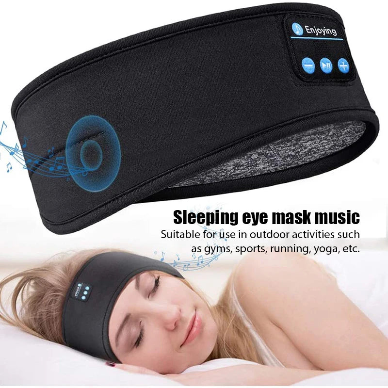 Écouteurs Bluetooth Fone, bandeau de sport, casque sans fil élastique, masque pour les yeux, casque Bluetooth sans fil, bandeau