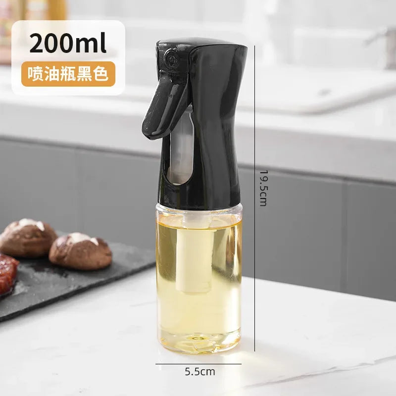 Vaporisateur d'huile 200/300/500 ml pour cuisine, ménage, comestible, huile d'olive, réservoir d'huile atomisée, vaporisateur pour friteuse à air