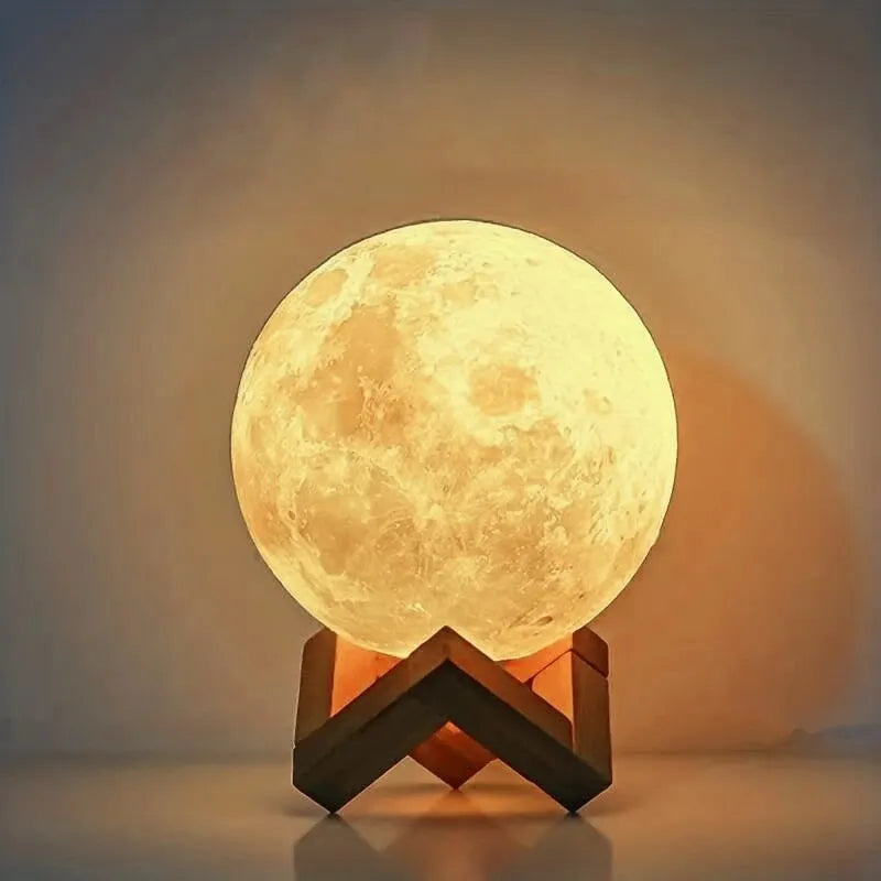 Lampe planète lune galaxie 8 cm à monter soi-même, veilleuse artistique, peinture graffiti, cadeau d'anniversaire, décoration de chambre à coucher, salon (avec support)