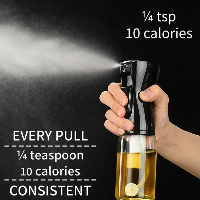 Vaporisateur d'huile 200/300/500 ml pour cuisine, ménage, comestible, huile d'olive, réservoir d'huile atomisée, vaporisateur pour friteuse à air