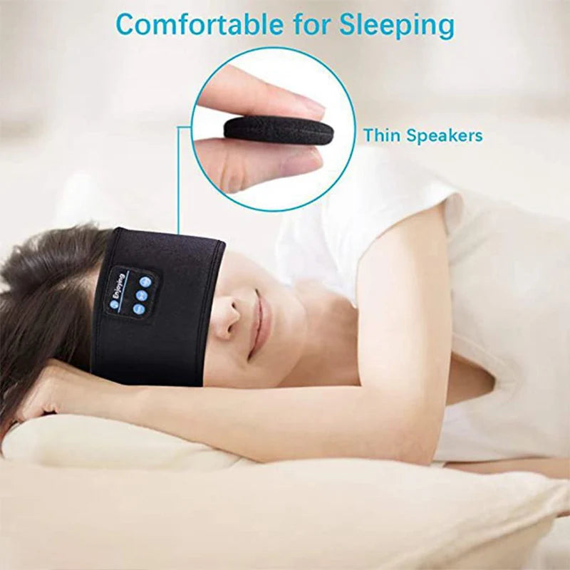 Écouteurs Bluetooth Fone, bandeau de sport, casque sans fil élastique, masque pour les yeux, casque Bluetooth sans fil, bandeau