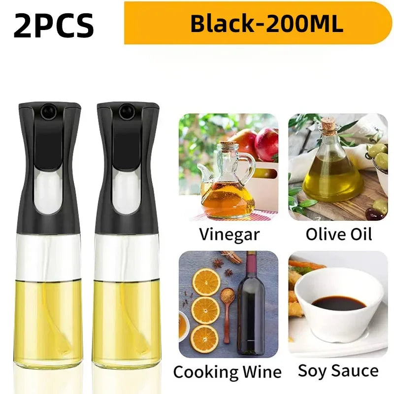 Vaporisateur d'huile 200/300/500 ml pour cuisine, ménage, comestible, huile d'olive, réservoir d'huile atomisée, vaporisateur pour friteuse à air
